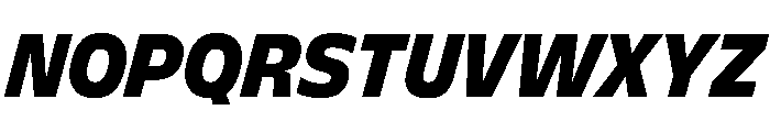FLScienceSans CompactDarkItalic Font UPPERCASE