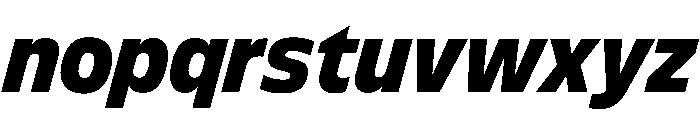 FLScienceSans CompactDarkItalic Font LOWERCASE