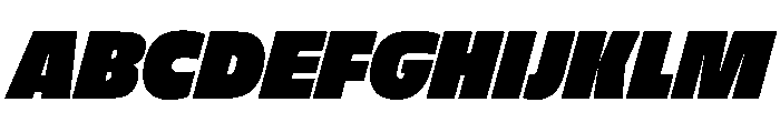 FLScienceSans CompactDenseItalic Font UPPERCASE