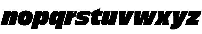 FLScienceSans CompactDenseItalic Font LOWERCASE