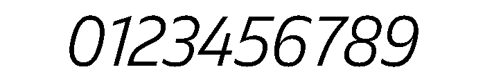FLScienceSans CompactLightItalic Font OTHER CHARS