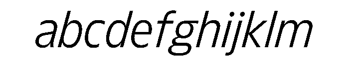 FLScienceSans CompactLightItalic FONT