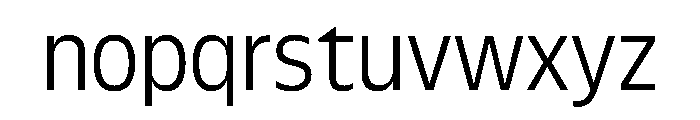 FLScienceSans CompactLight Font LOWERCASE