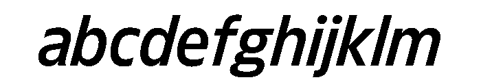 FLScienceSans CompactMediumItalic FONT