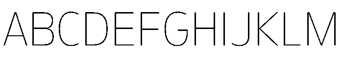 FLScienceSans CompactThin Font UPPERCASE