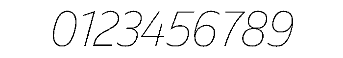 FLScienceSans CompactThinItalic Font OTHER CHARS