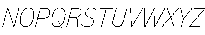 FLScienceSans CompactThinItalic Font UPPERCASE