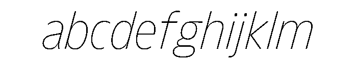 FLScienceSans CompactThinItalic FONT