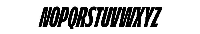 FLScienceSans CondensedBlackItalic Font UPPERCASE