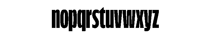 FLScienceSans CondensedBlack Font LOWERCASE