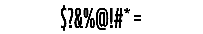 FLScienceSans CondensedBold Font OTHER CHARS