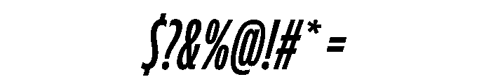 FLScienceSans CondensedBoldItalic Font OTHER CHARS