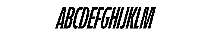 FLScienceSans CondensedBoldItalic Font UPPERCASE