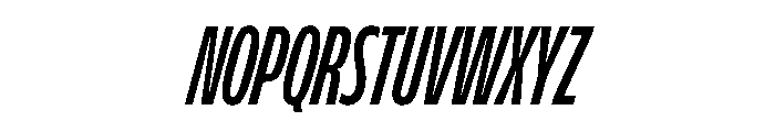FLScienceSans CondensedBoldItalic Font UPPERCASE