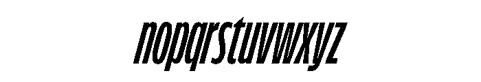 FLScienceSans CondensedBoldItalic Font LOWERCASE