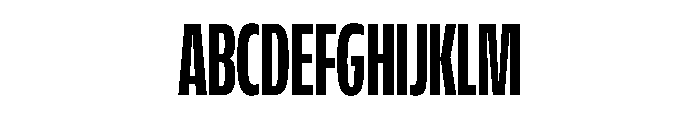 FLScienceSans CondensedDark Font UPPERCASE
