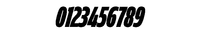FLScienceSans CondensedDenseItalic Font OTHER CHARS