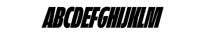 FLScienceSans CondensedDenseItalic Font UPPERCASE