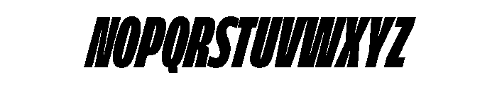 FLScienceSans CondensedDenseItalic Font UPPERCASE