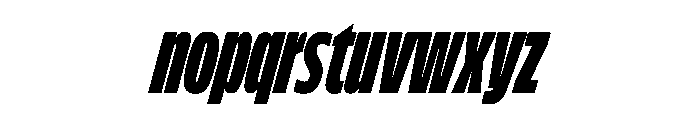 FLScienceSans CondensedDenseItalic Font LOWERCASE
