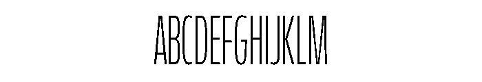 FLScienceSans CondensedFine Font UPPERCASE
