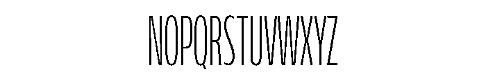FLScienceSans CondensedFine Font UPPERCASE