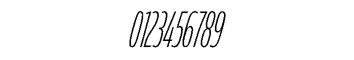 FLScienceSans CondensedFineItalic Font OTHER CHARS
