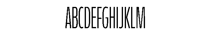 FLScienceSans CondensedLight Font UPPERCASE