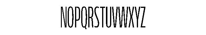 FLScienceSans CondensedLight Font UPPERCASE