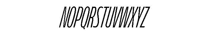 FLScienceSans CondensedLightItalic Font UPPERCASE