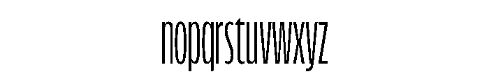 FLScienceSans CondensedLight Font LOWERCASE