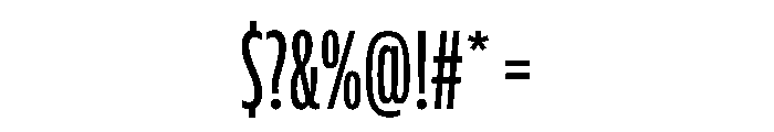 FLScienceSans CondensedMedium Font OTHER CHARS