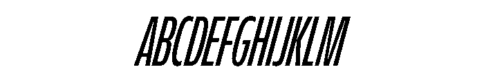 FLScienceSans CondensedMediumItalic Font UPPERCASE