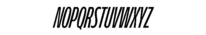 FLScienceSans CondensedMediumItalic Font UPPERCASE
