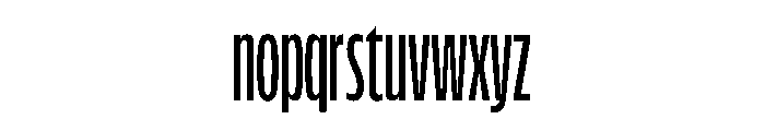FLScienceSans CondensedMedium Font LOWERCASE