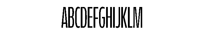 FLScienceSans CondensedRegular Font UPPERCASE