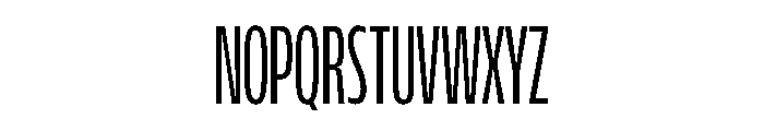 FLScienceSans CondensedRegular Font UPPERCASE