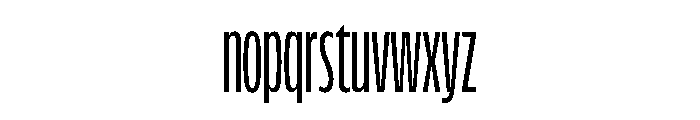 FLScienceSans CondensedRegular Font LOWERCASE