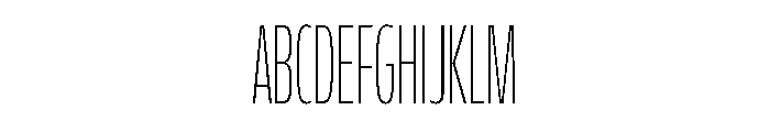 FLScienceSans CondensedThin Font UPPERCASE