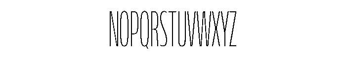 FLScienceSans CondensedThin Font UPPERCASE