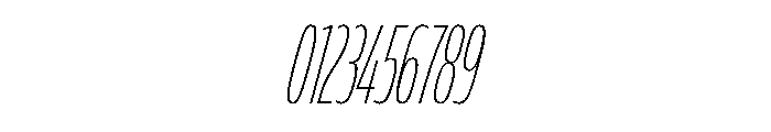 FLScienceSans CondensedThinItalic Font OTHER CHARS
