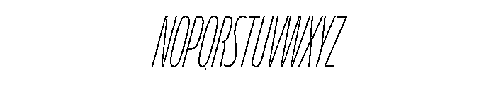 FLScienceSans CondensedThinItalic Font UPPERCASE
