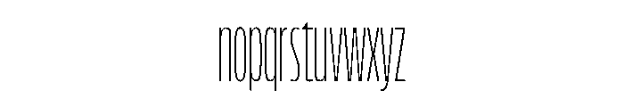 FLScienceSans CondensedThin Font LOWERCASE