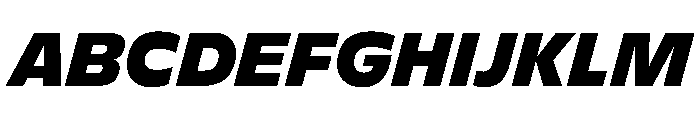 FLScienceSans DarkItalic Font UPPERCASE