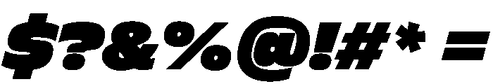 FLScienceSans DenseItalic Font OTHER CHARS