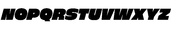 FLScienceSans DenseItalic Font UPPERCASE