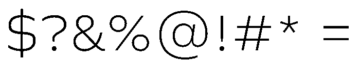 FLScienceSans Fine Font OTHER CHARS