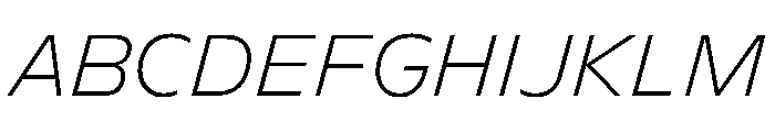 FLScienceSans FineItalic Font UPPERCASE