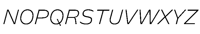FLScienceSans FineItalic Font UPPERCASE