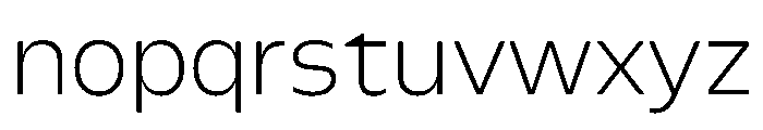 FLScienceSans Fine Font LOWERCASE